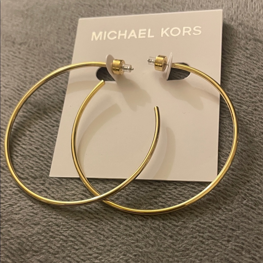 Michael Kors  Gold Hoop Earrings